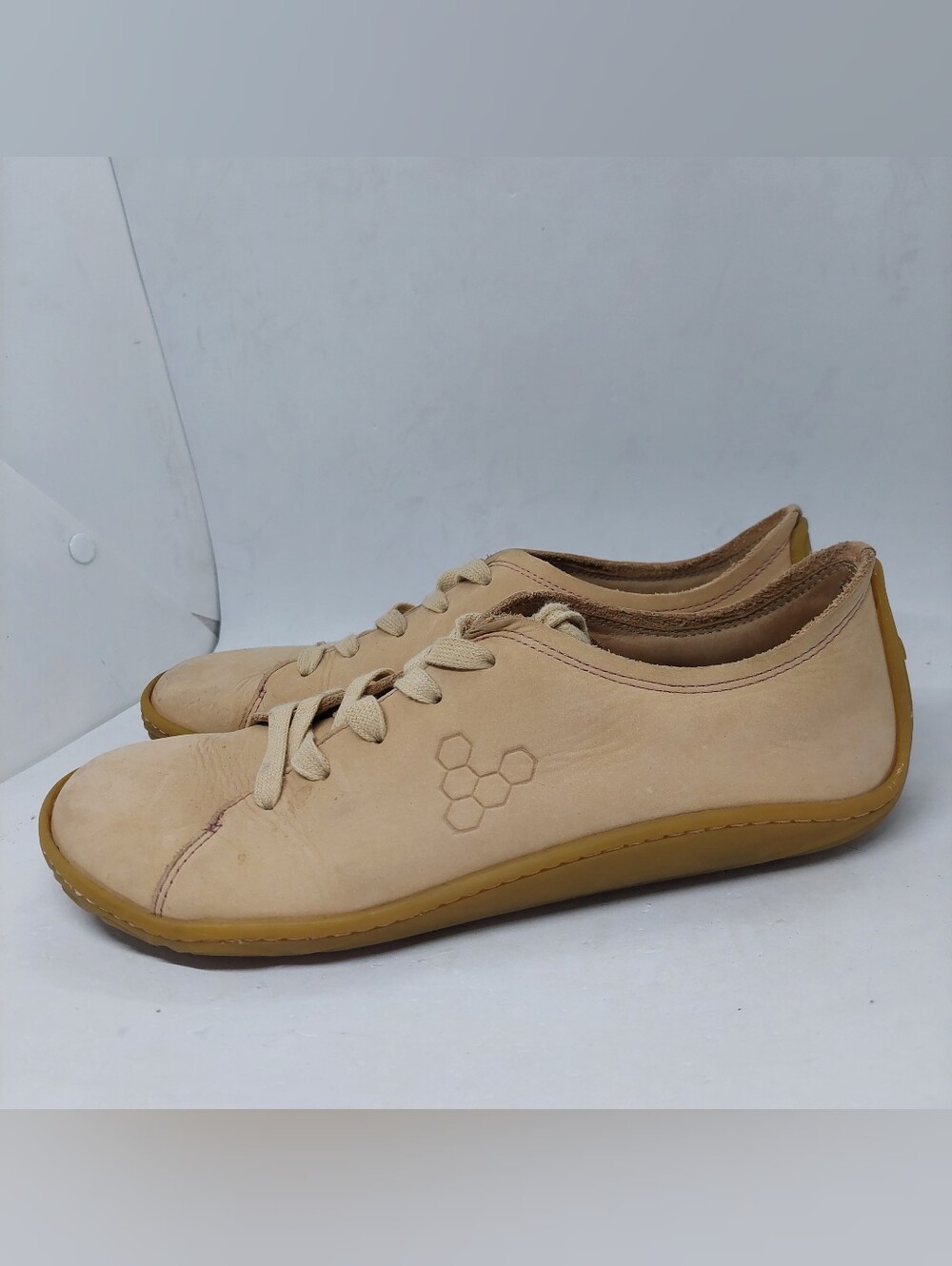 Vivobarefoot Addis Tan Suede Barefoot Minimalist Sport Shoes Size 41L US Size 10